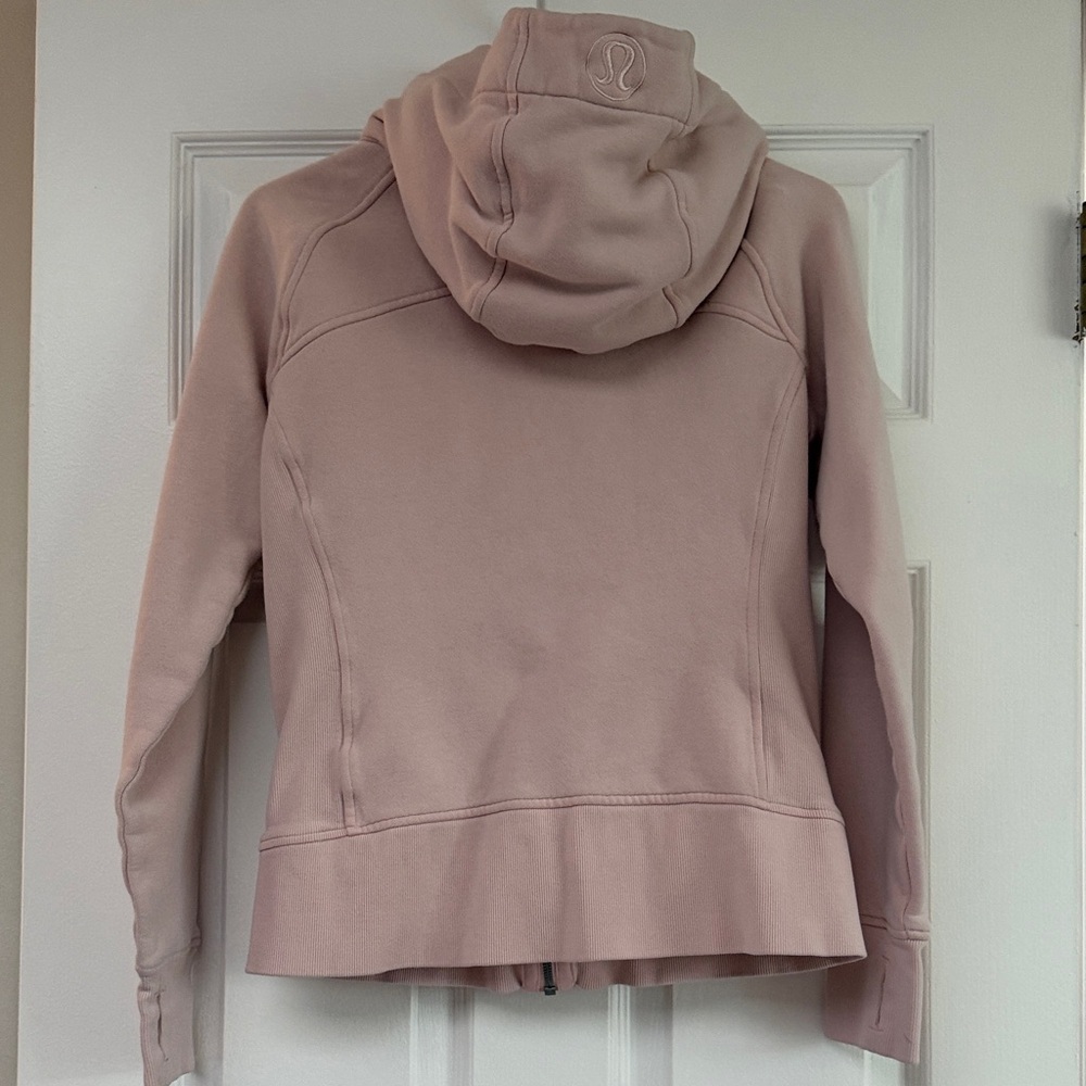 Women’s Lululemon Scuba Blush Light Pink Women's Zip Hoodie size 8 - Picture 5 of 7